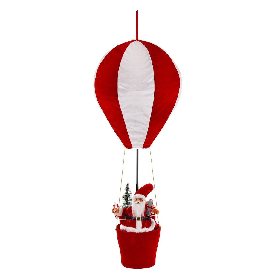 Figurka - Mikołaj w balonie 94x38 cm