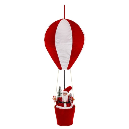 Figurka - Mikołaj w balonie 94x38 cm