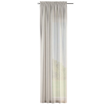 Zasłona na kanale z grzywką 1 szt. 130x245 ecru