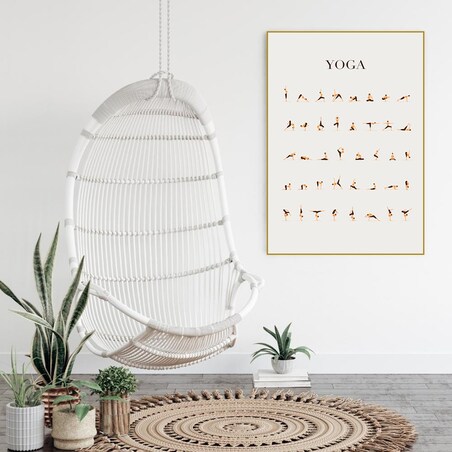 plakat yoga 30x40 cm