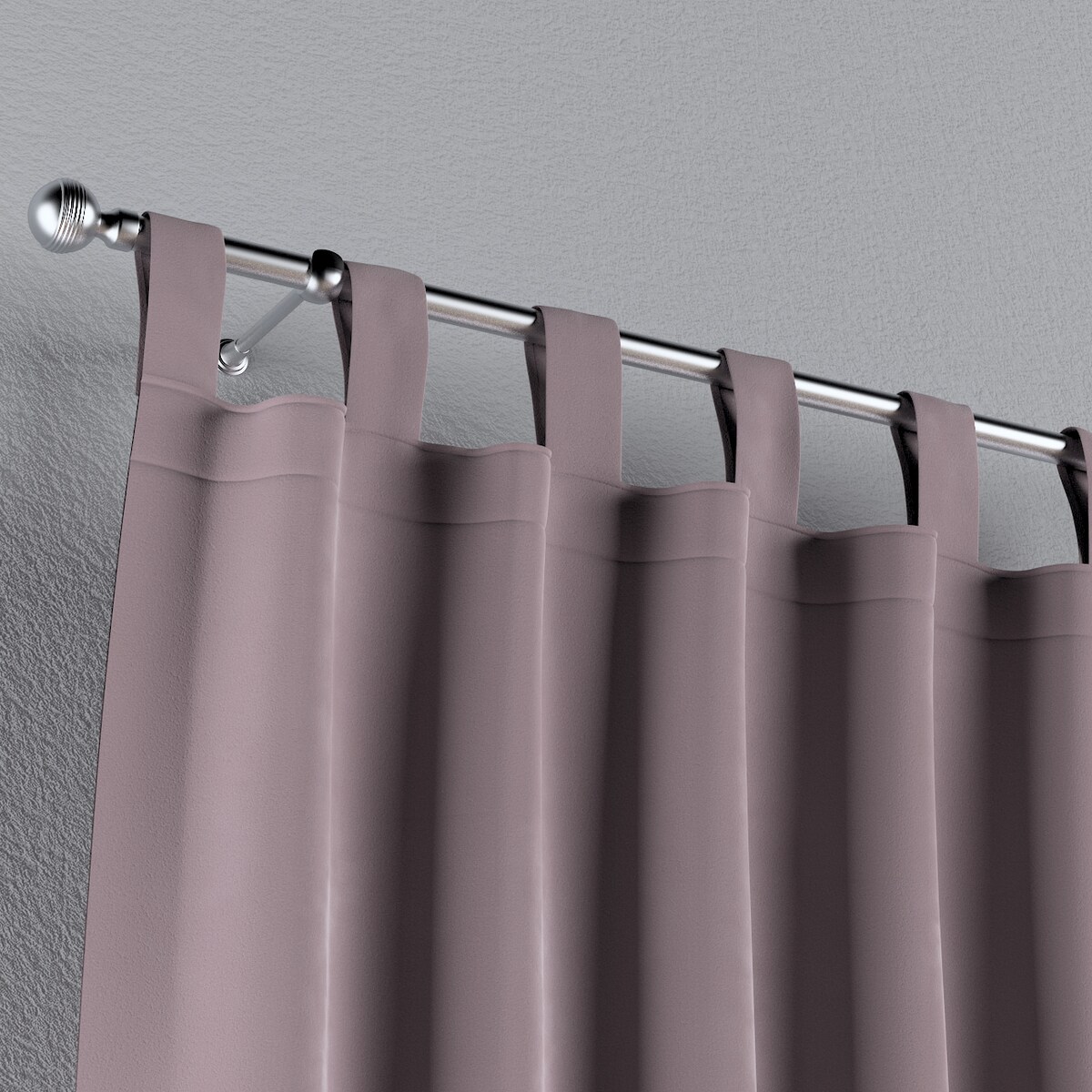 Zasłona na szelkach 1 szt. 130x260 zgaszony róż