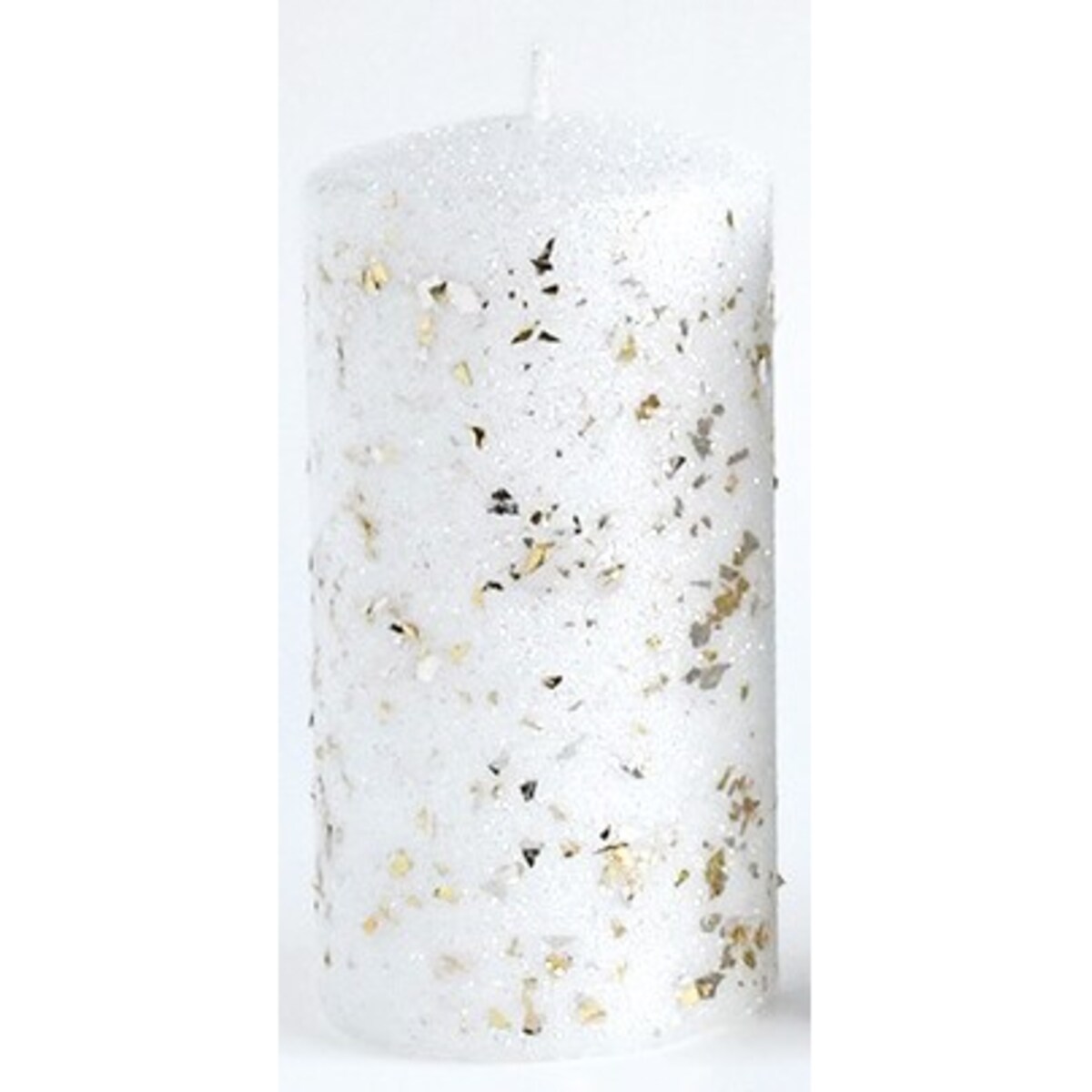 Świeca GLAMOUR NEW Walec mały 7xh10cm parafinowa biała