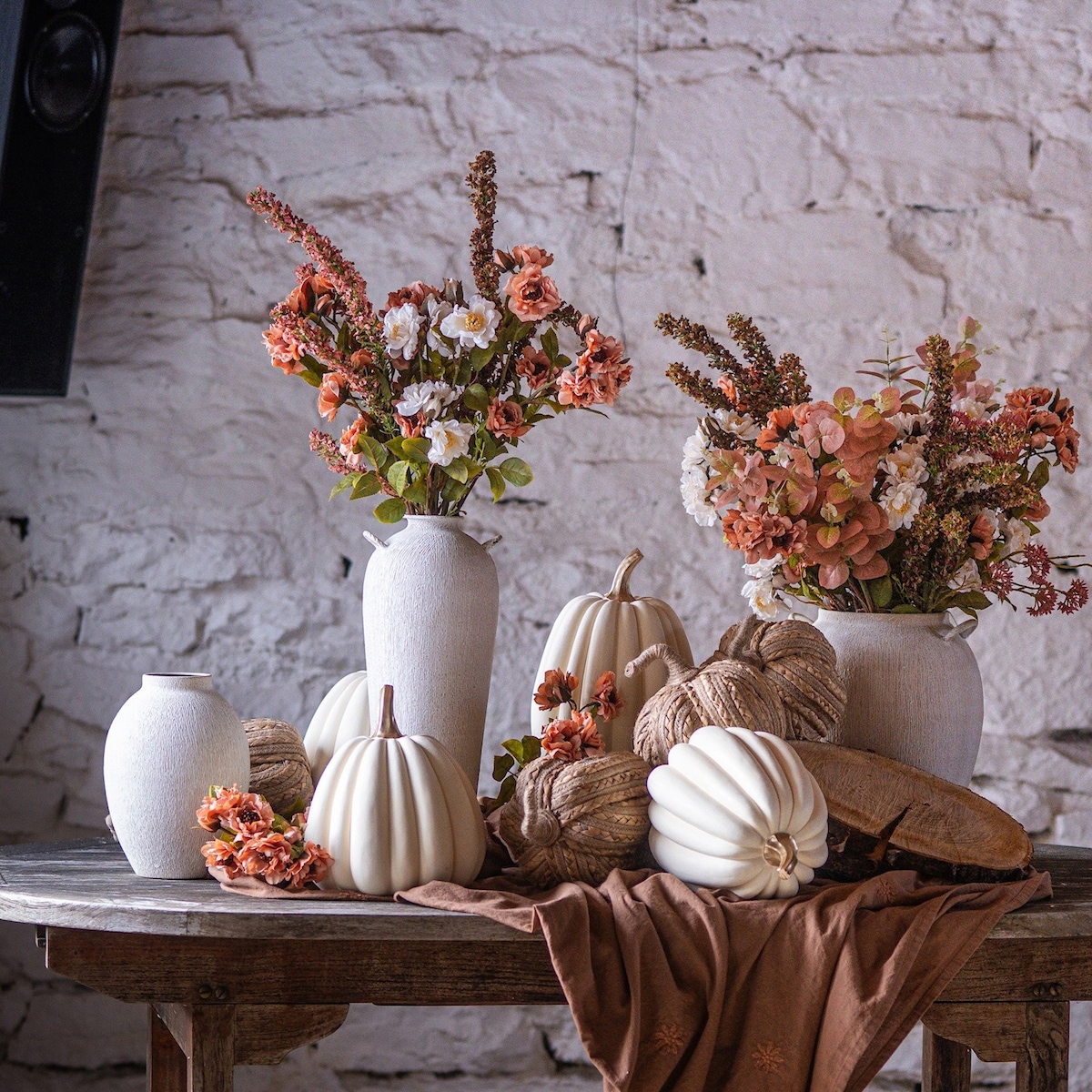 FIGURKA DYNIA BOHO JUTOWA NA HALLOWEEN JESIEŃ OZDOBA DEKORACJA DUŻA 27cm