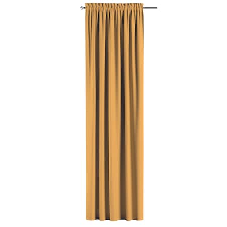 Zasłona na kanale z grzywką 1 szt. 130x245 miodowy żółty