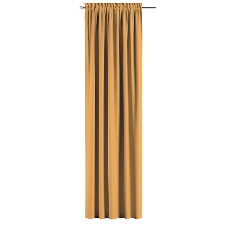 Zasłona na kanale z grzywką 1 szt. 130x245 miodowy żółty