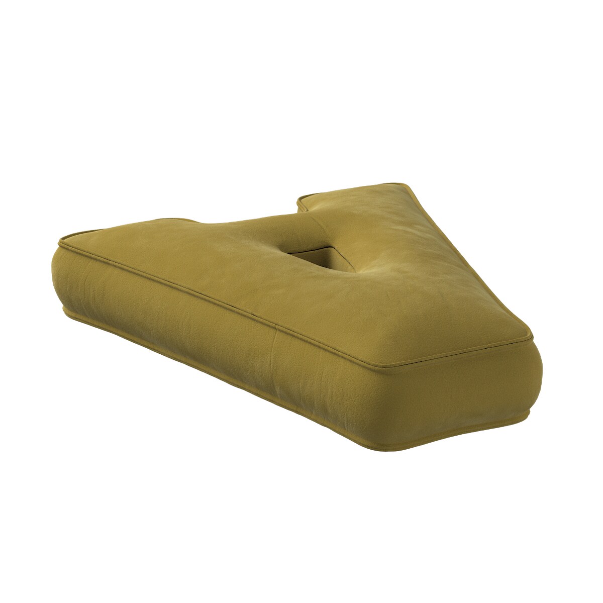 Poduszka literka A, oliwkowy zielony, 30x40cm, Posh Velvet