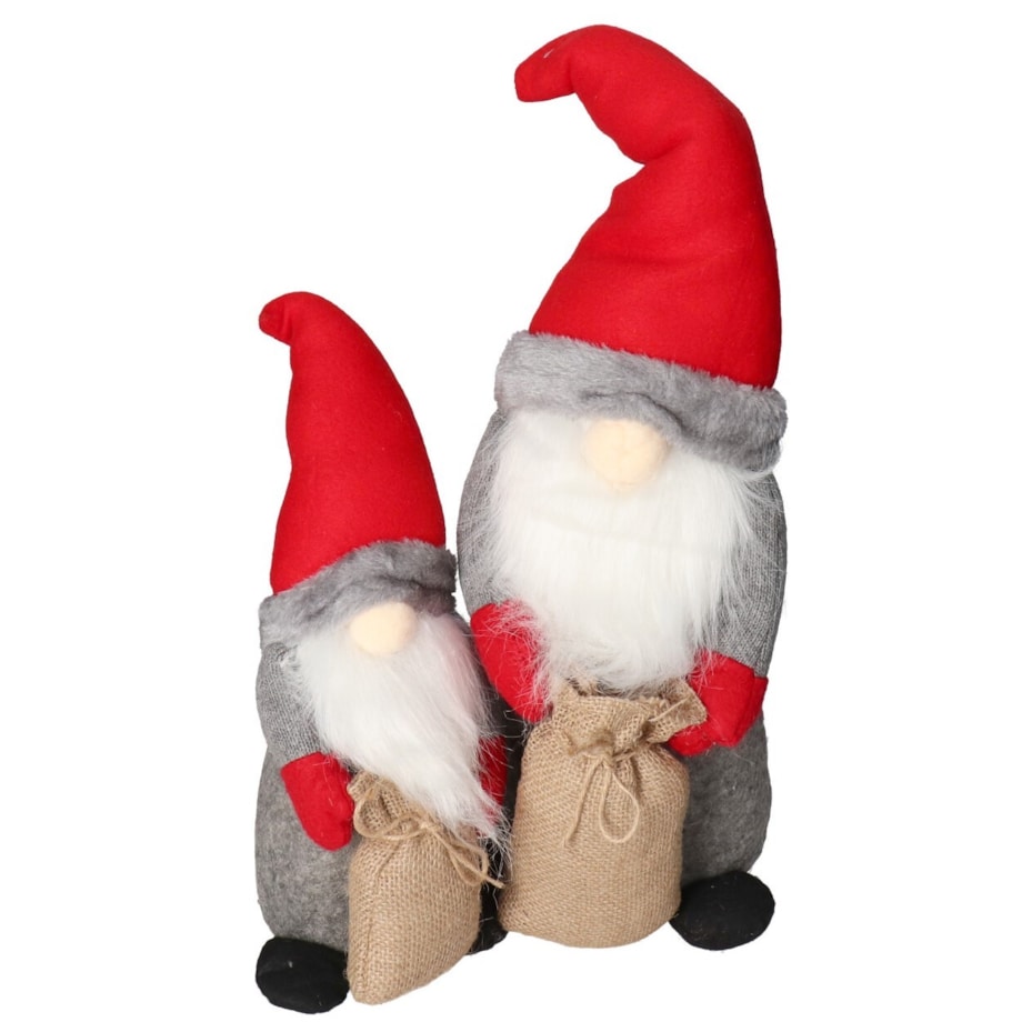 Skrzat Krasnal Mikołaj Z Workiem Świąteczny Duży