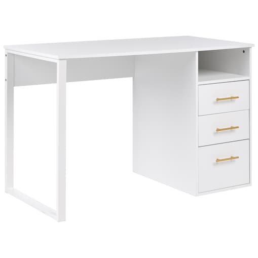 Biurko ZERLAY 120 cm 60 cm Biały