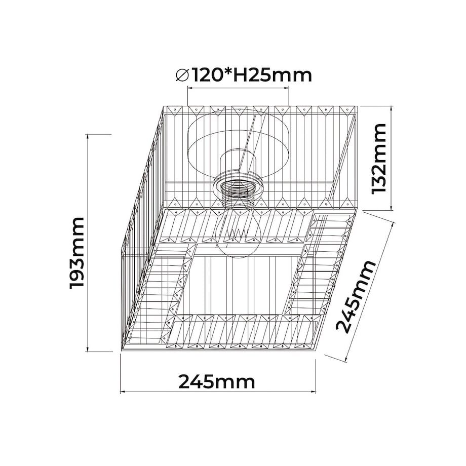 Plafon Light Prestige Vetro złoty 1 x E27 1 szt.