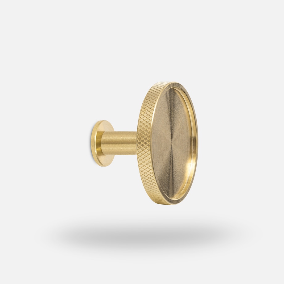 VERA LW wieszak ścienny mosiężny szczotkowany nielakierowany