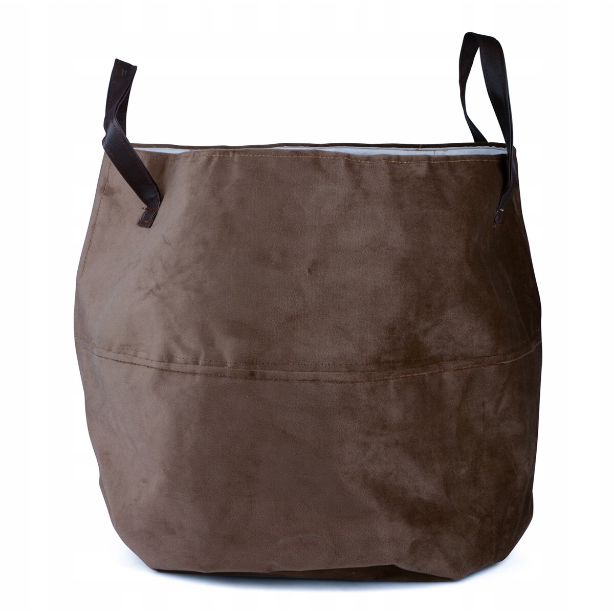 TORBA plażowa, na zakupy AKSAMITNA szara