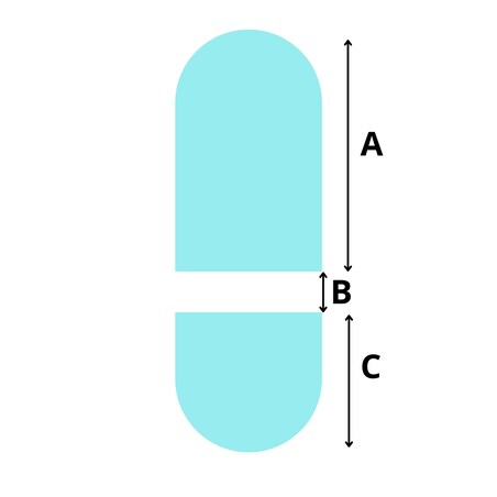 Lustro łazienkowe owalne w dwóch częściach - NIKO