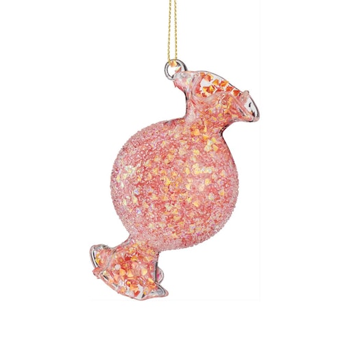 VILLA ITALIA Bombka szklana CUKIEREK pink 9,5 cm