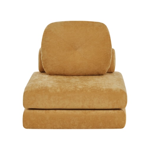 Sofa rozkładana jednoosobowa OLDEN Musztardowy