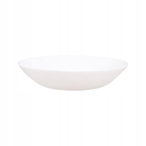 6x TALERZE GŁĘBOKIE BIAŁE DIWALI 20 cm LUMINARC gładkie obiadowe jedzenie