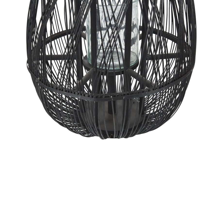Lampion TONGA Bambus 56 cm Czarny