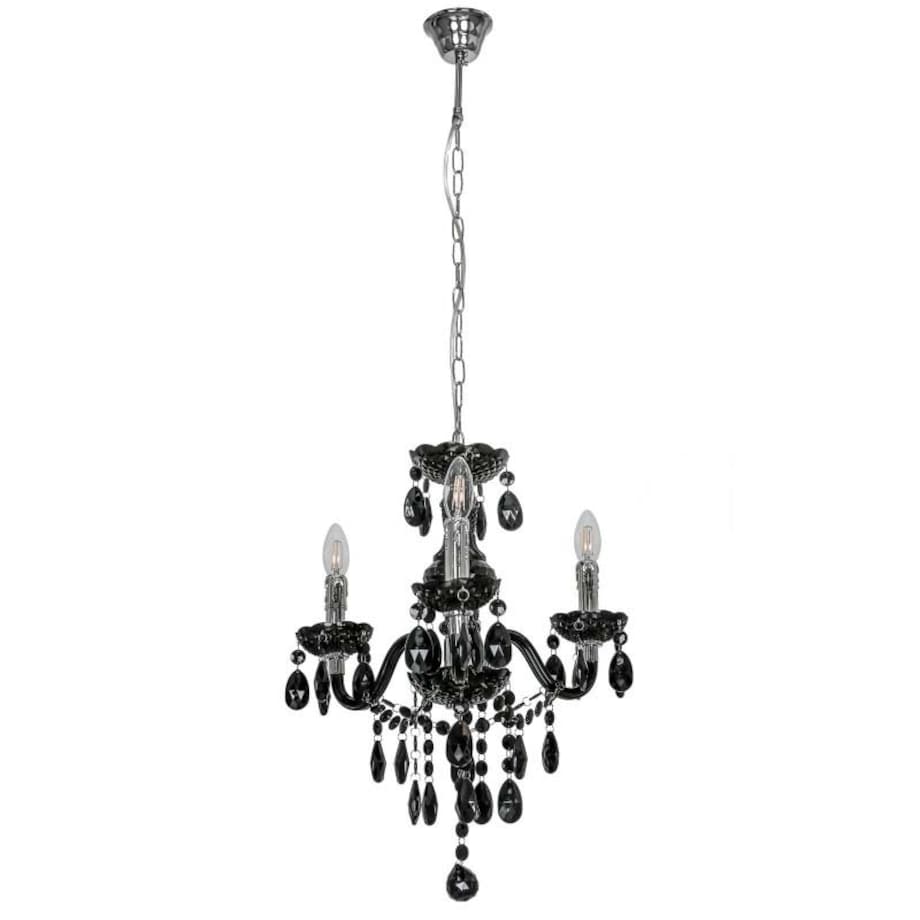 Pałacowa lampa wisząca Whiz L.90690/3BL czarny żyrandol na łańcuchu nad stół