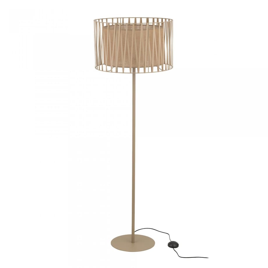 Lampa podłogowa TK Lighting HARMONY SABIA JUTA 16199, naturalna boho