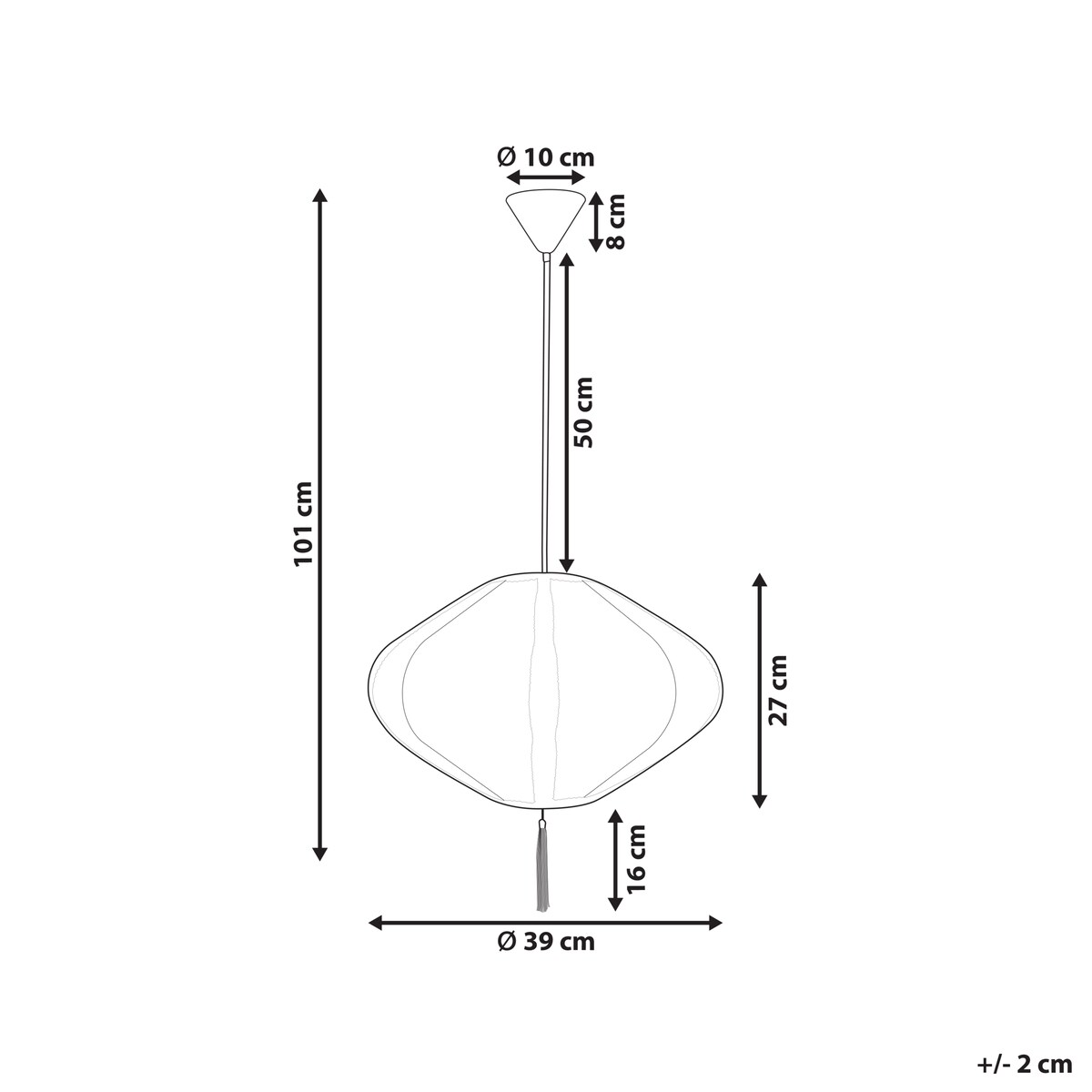 Lampa wisząca TUCURO Biały