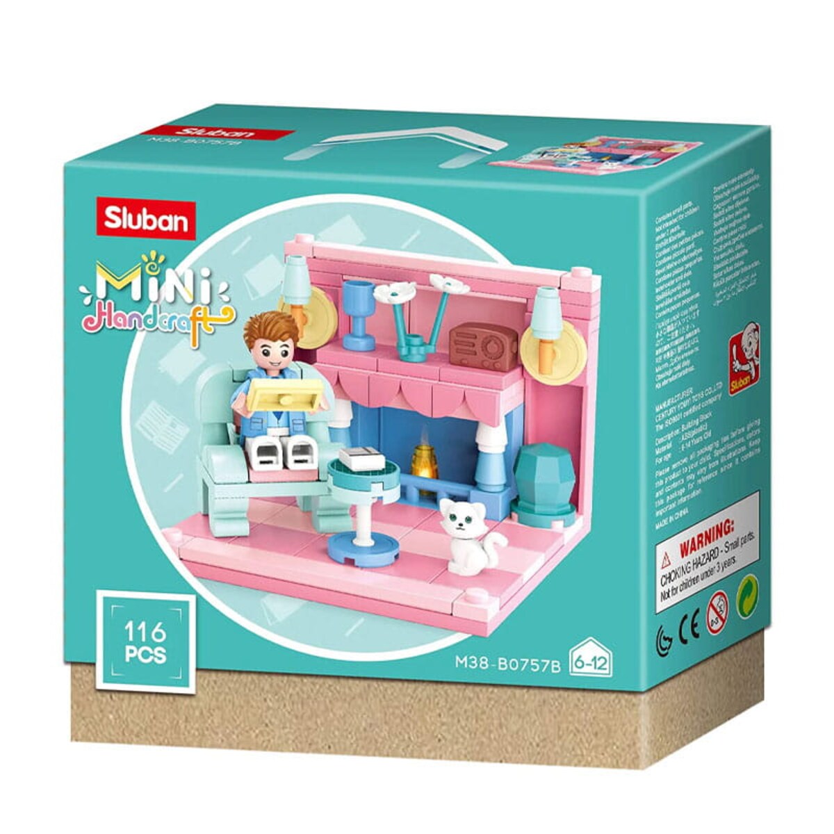 SALON - mini pokoik klocki - Sluban - 116 elementów