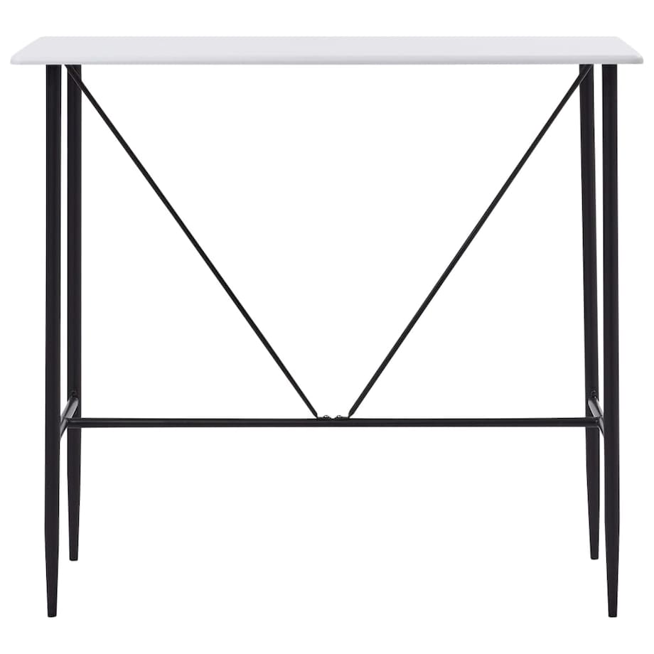 vidaXL Stolik barowy, biały, 120 x 60 x 110 cm, MDF