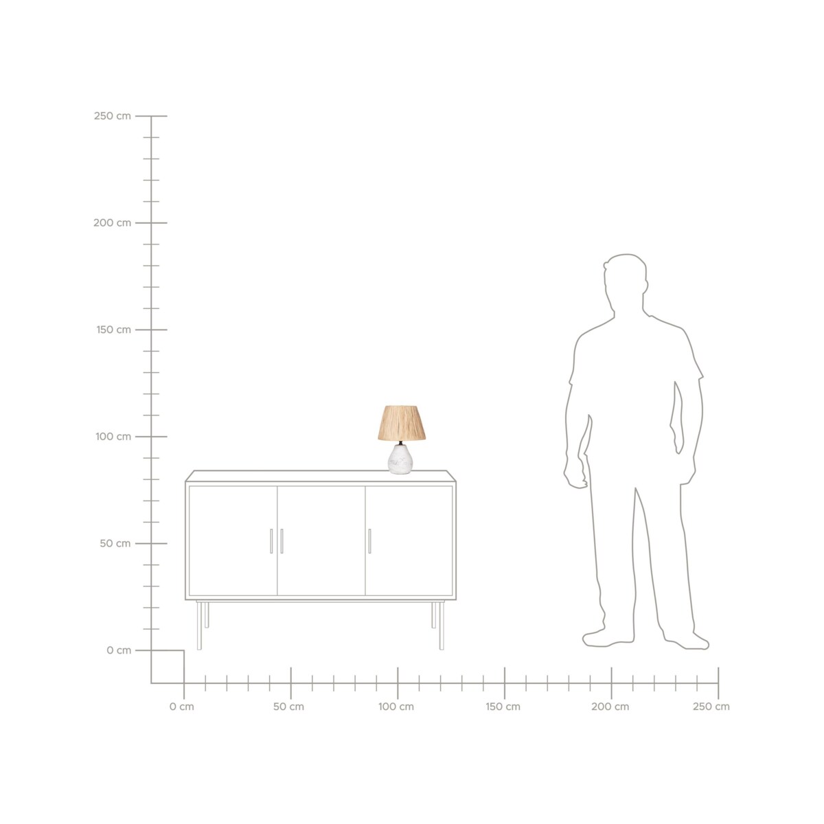 Zestaw 2 lampek nocnych ceramicznych biały ARWADITO