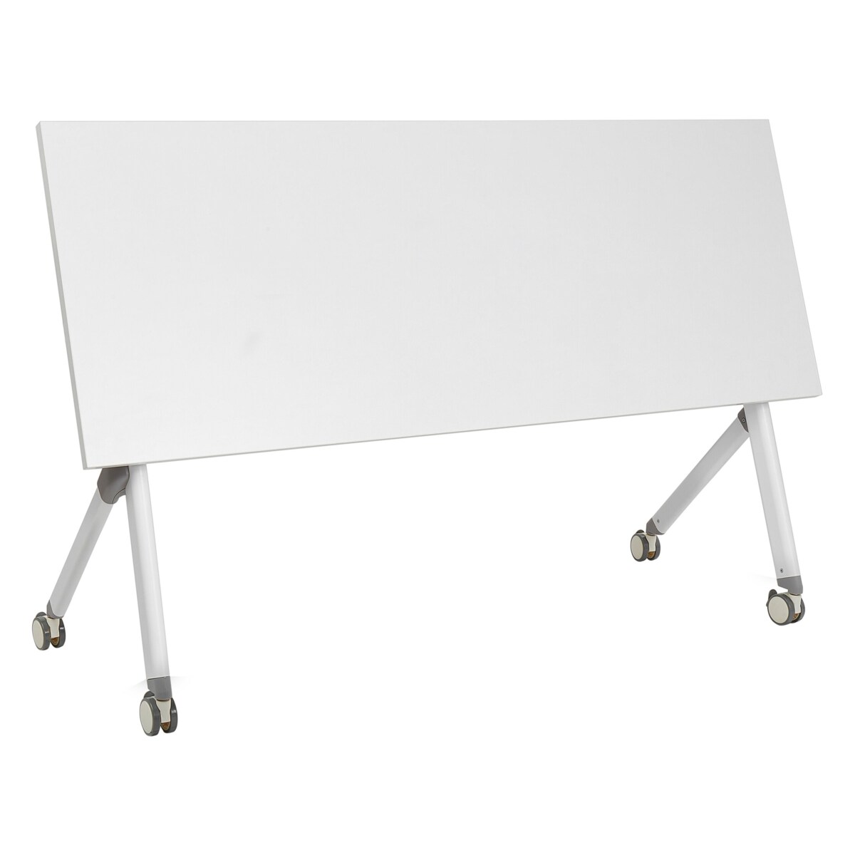 Składane biurko BENDI Biały 160 cm 60 cm Z kółkami