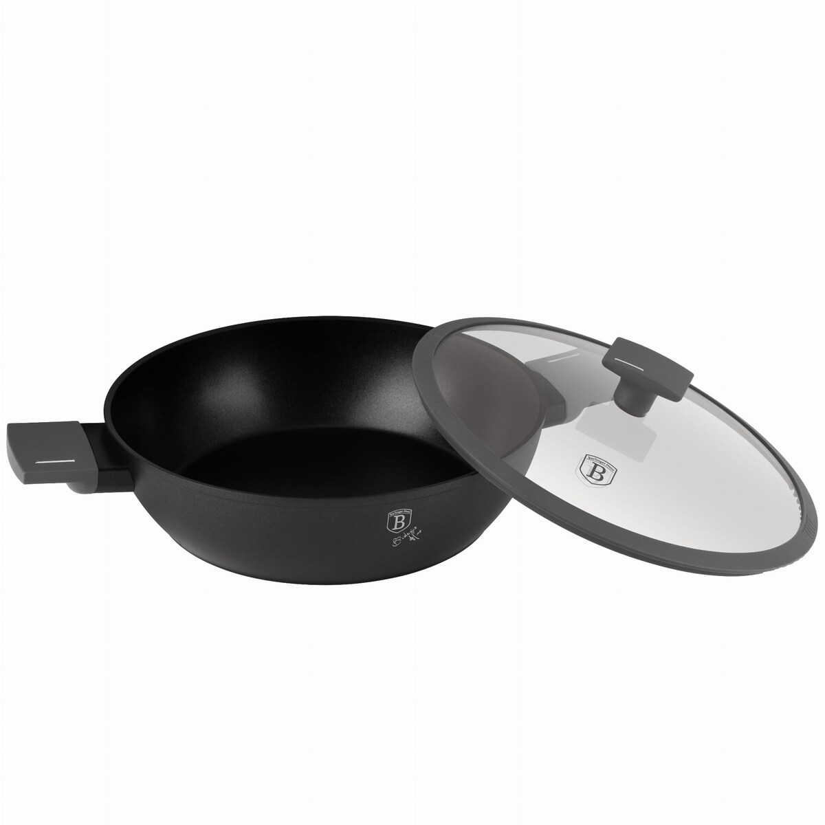 Garnek niski tytanowy z pokrywką 28cm 3.8L BERLINGER HAUS Antracit