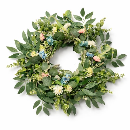 Wianek wiosenny DALIA 45 cm stroik wielkanocny