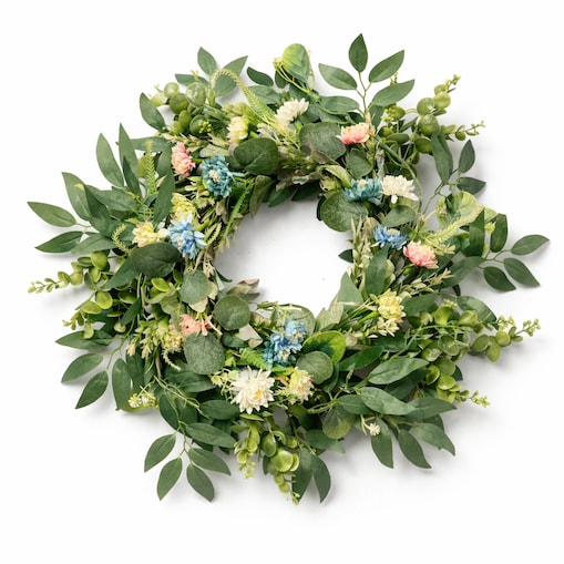 Wianek wiosenny DALIA 45 cm stroik wielkanocny