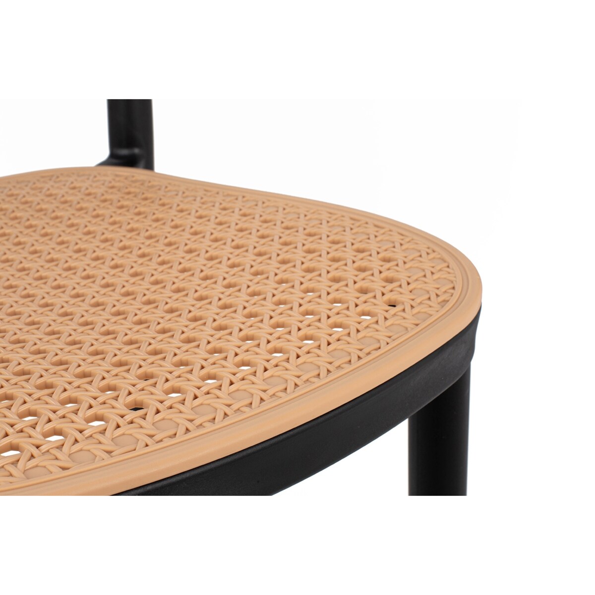 Krzesło Wicky KH010100232 z opcją sztaplowania czarne beżowe