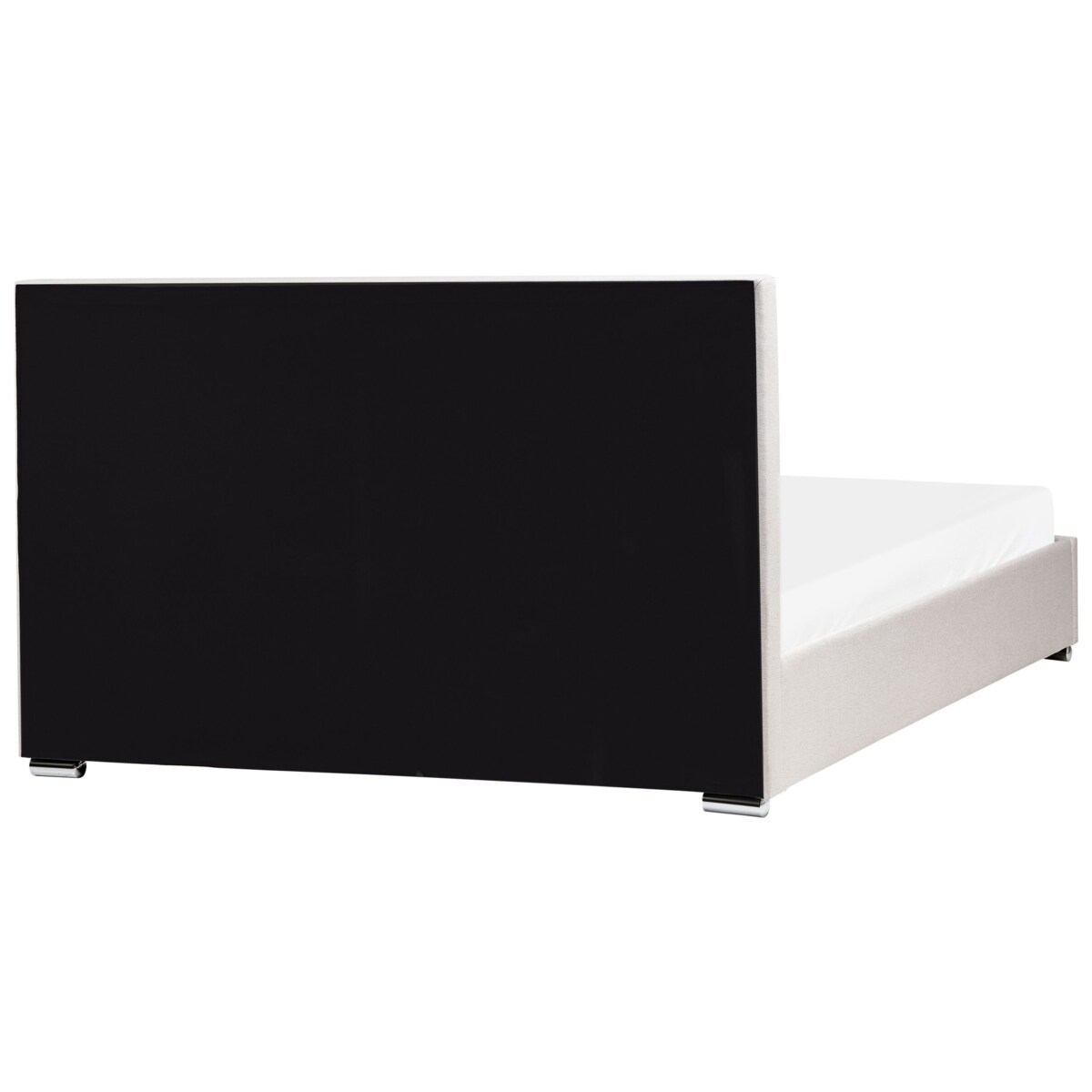 Łóżko z pojemnikiem ROUEN 180 x 200 cm Jasnobeżowy