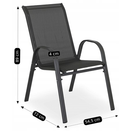 Zestaw Mebli Ogrodowych Stół 6x Krzesło Parasol Na Taras Ogród NEBRASKA