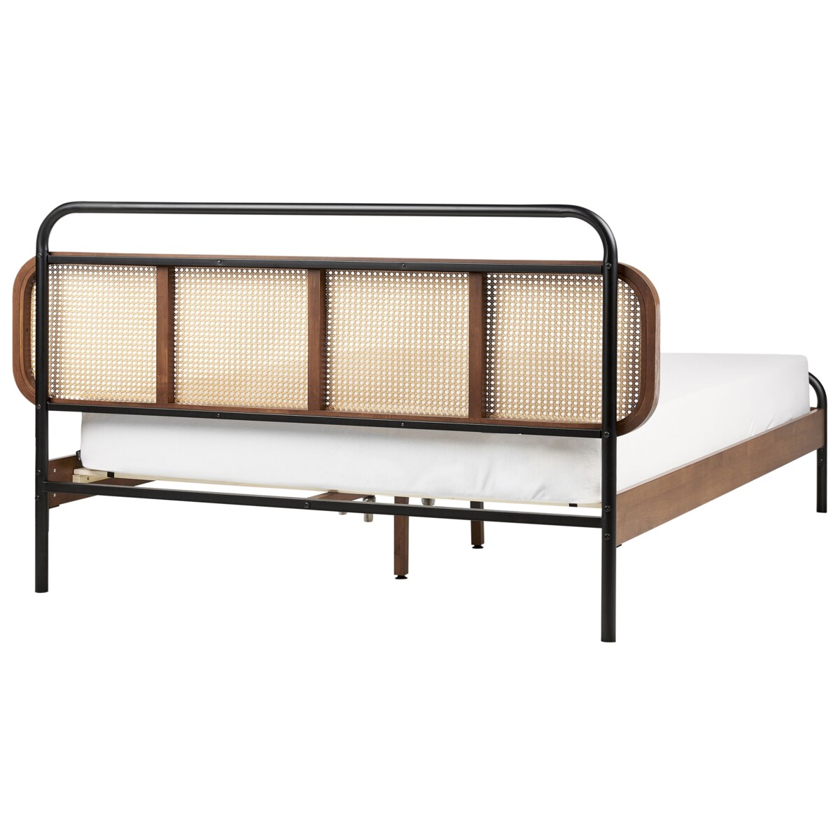 Łóżko drewniane 180 x 200 cm ciemne BOUSSICOURT