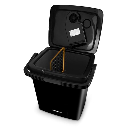 Lodówka turystyczna samochodowa Berdsen Icemax 29L czarna 12V/230V USB funkcja grzania