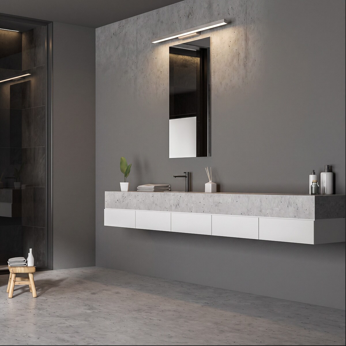 Kinkiet Light Prestige Aqua biały LED CCT 3000K/4000K/6000K (regulowana) 1 szt.