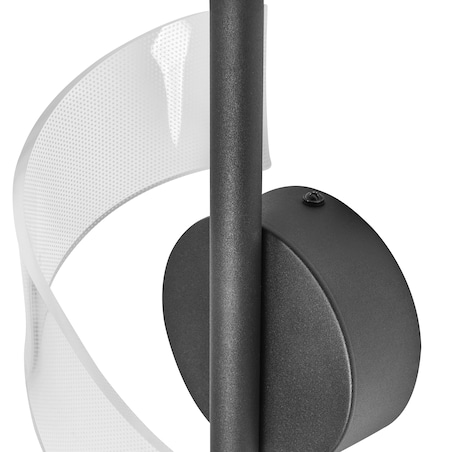 Lampa ścienna LED SARELA Czarny Metal