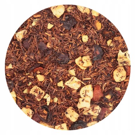 Herbata rooibos z czerwonokrzewu VIKTORIA o smaku jabłka z marcepanem - herbata liściasta sypana mieszanka napar susz - gotowa na prezent upominek