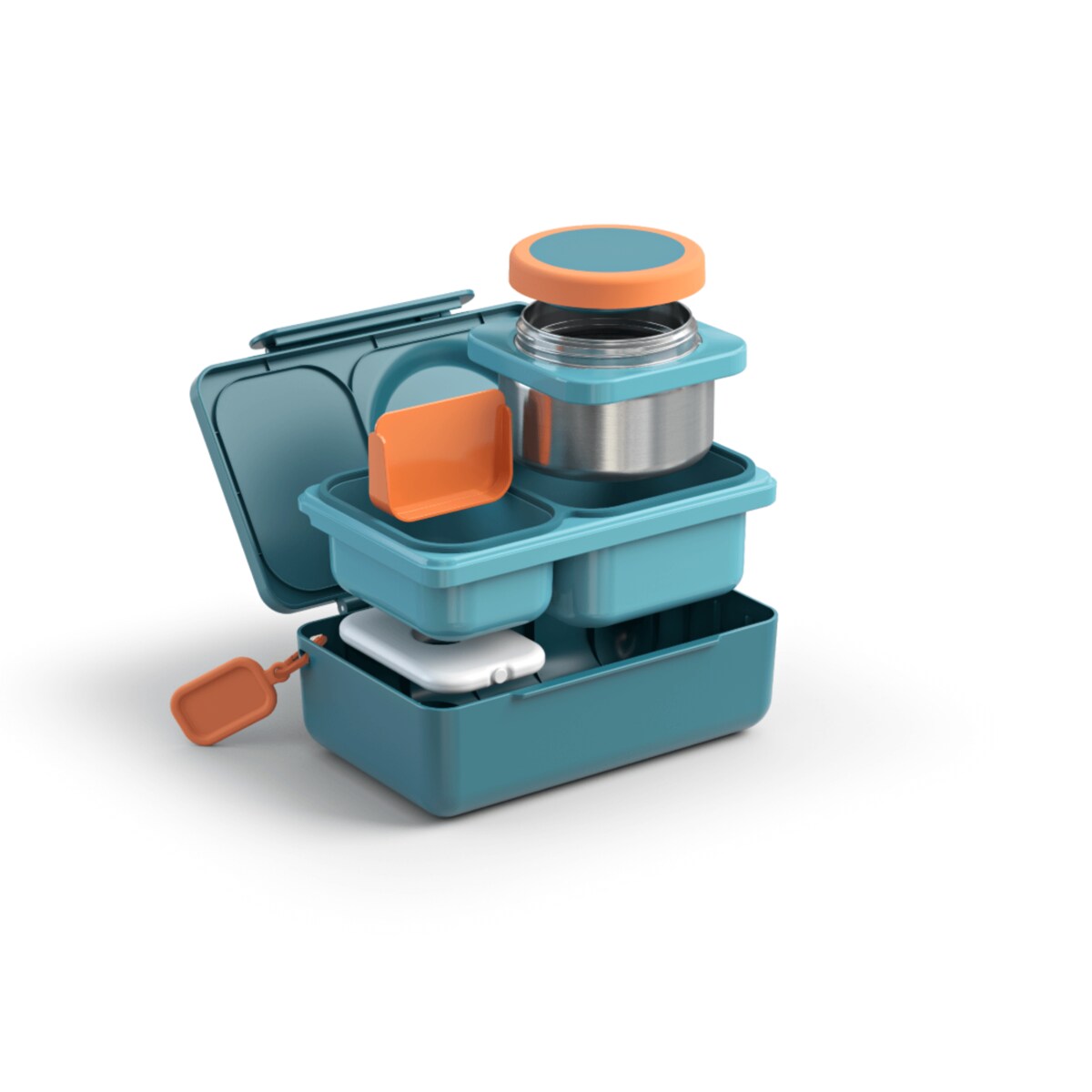 OMIE OMIEBOX UP lunch box z termosem, Teal Green