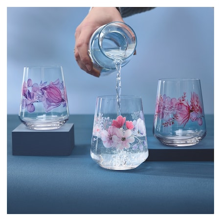 Ritzenhoff Szklanka kryształowa Sommersonett kwiaty 510 ml ilustrator T. Kuhlmann