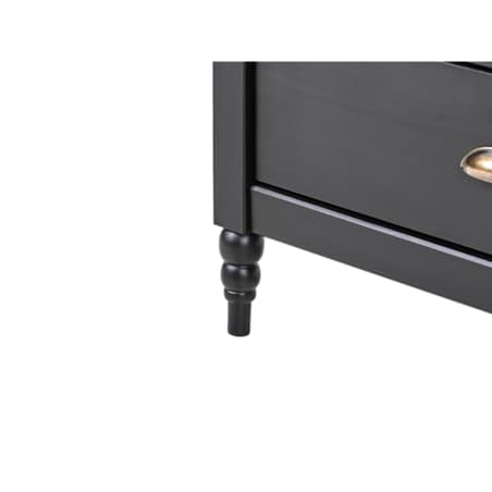 Szafka dwudrzwiowa czarna SHILLINGTON