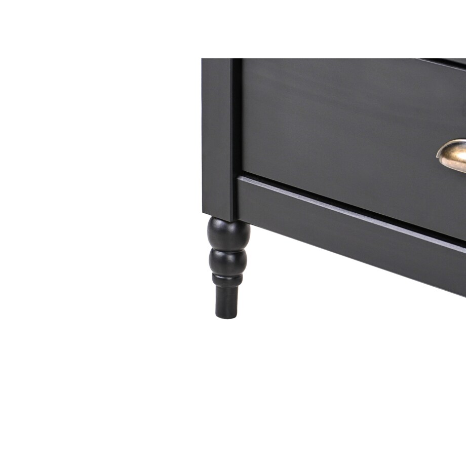 Szafka dwudrzwiowa czarna SHILLINGTON