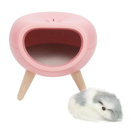 Lampka nocna dla dzieci z pieskiem - różowa