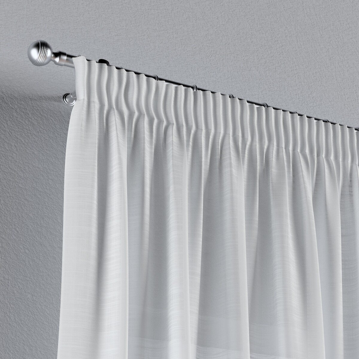 Zasłona na taśmie marszczącej 1 szt. 130x260 prześwitujący ecru