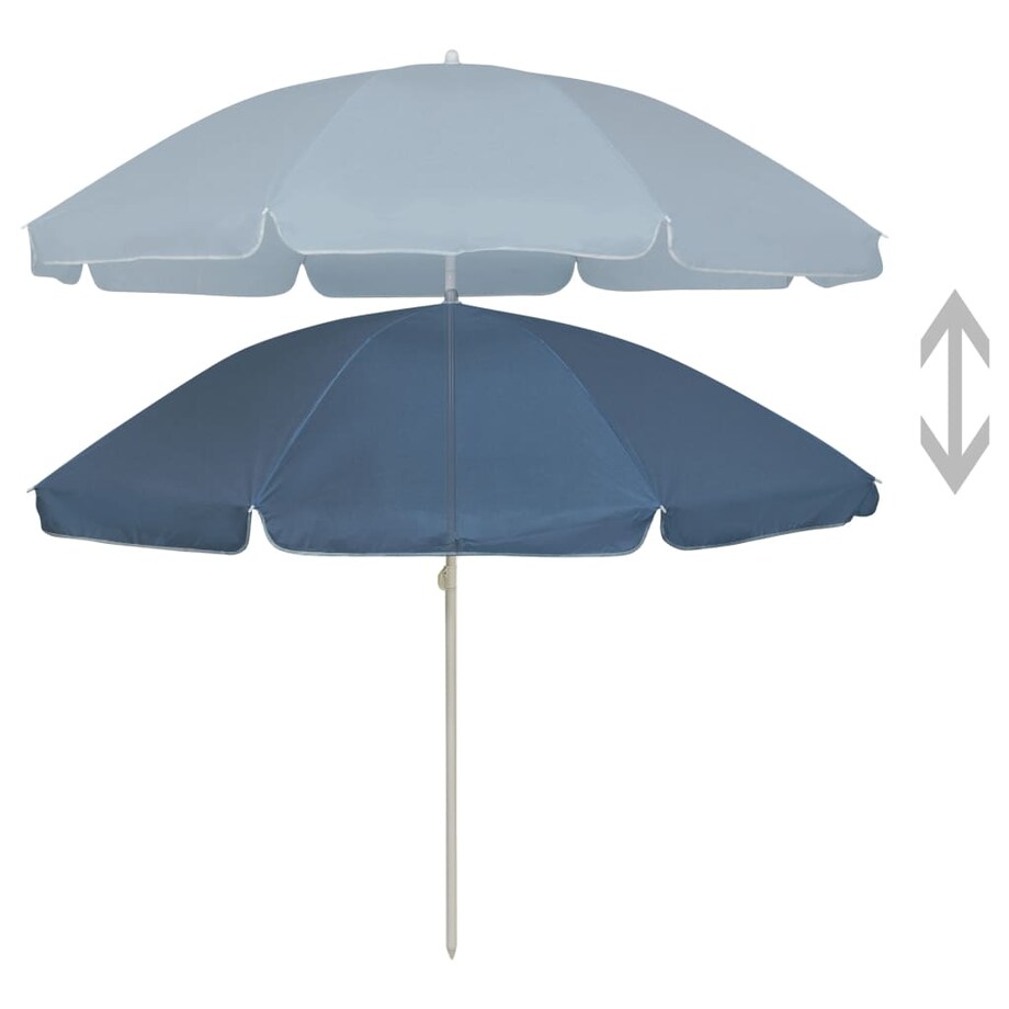 vidaXL Parasol plażowy, niebieski, 240 cm