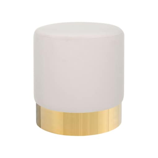 Puf welurowy ⌀ 39 cm różowy SOPHIA