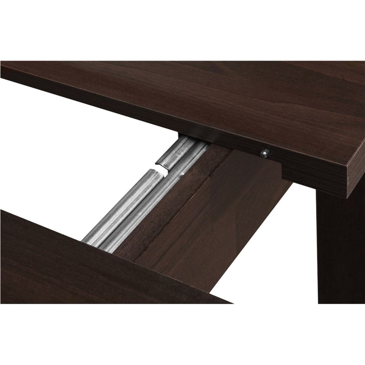 KONSIMO CENARE Stół prosty rozkładany 140 x 80 cm wenge