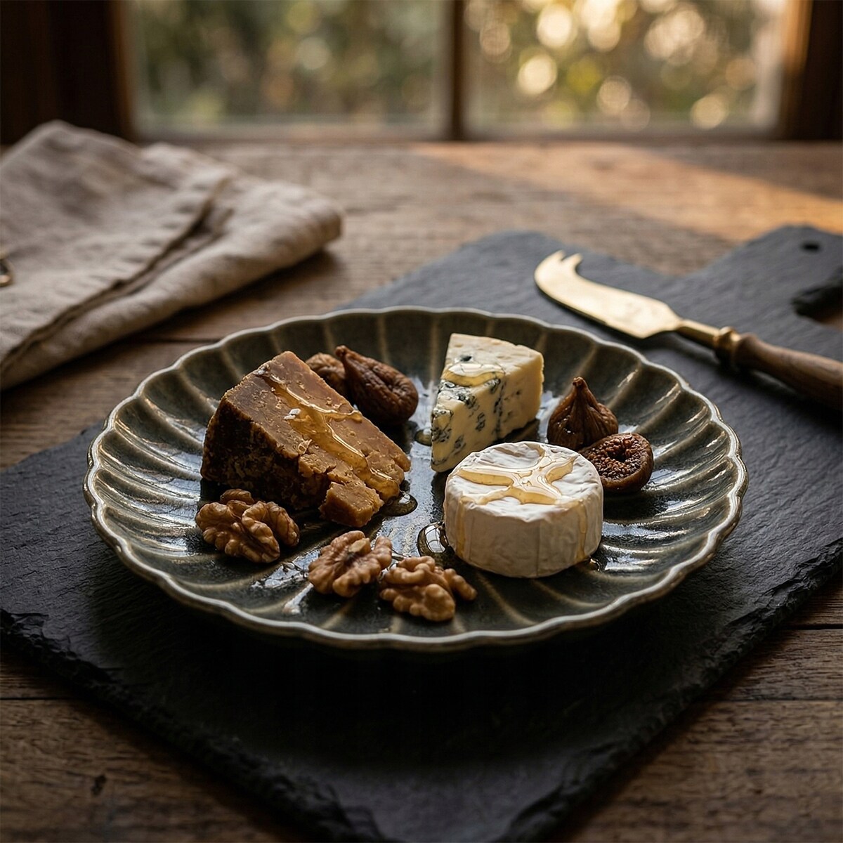 TALERZ DESEROWY ZIELONY 20cm CERAMICZNY TALERZYK SERWIS NA SZTUKI CIASTO