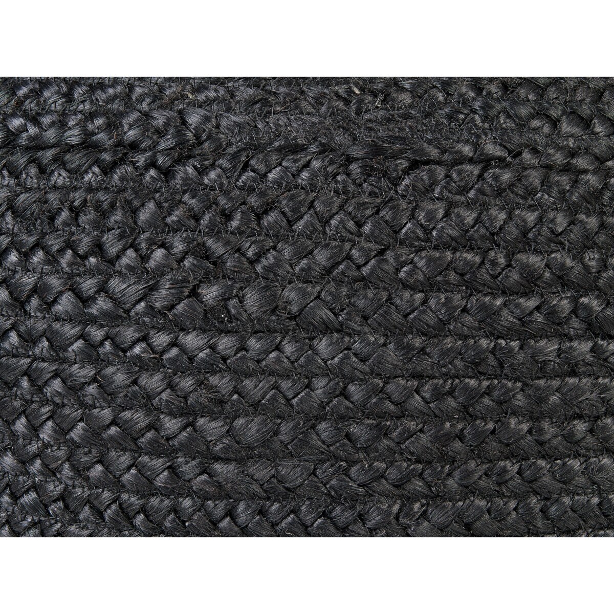 Puf z juty 60 x 30 cm czarny DUKKI