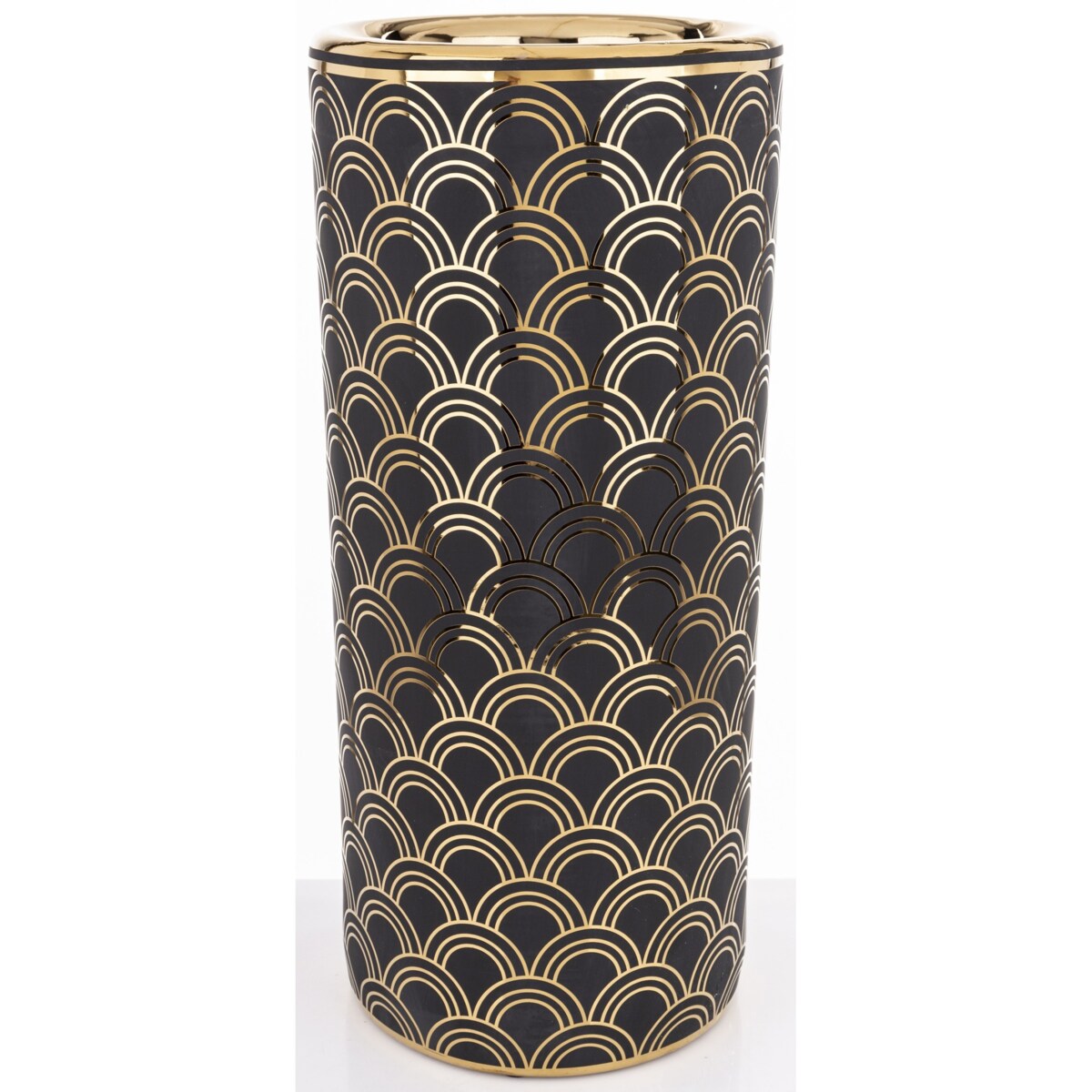 Parasolnik porcelanowy 46x20 cm CHADUR czarny